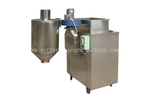 Cocoa bean peeling machine