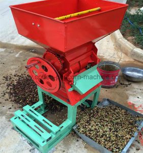 Coffee bean sheller machine