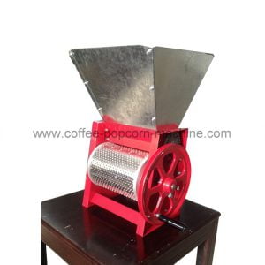 Coffee bean sheller machine