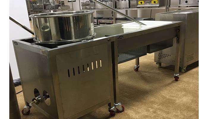 Industrial Gas Popcorn Machine Delivered To Nigeria 1 Sweet kettle corn machine installed in nigeria